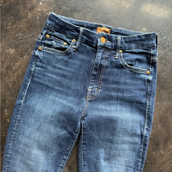 MOTHER Denim Teaming Up High Waisted Looker Ankle Jeans 25 - Picture 8 of 8